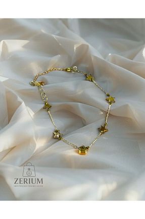 دستبند استیل (فولاد) زرد زنانه استیل (فولاد) ZERİUM - کد 925426235