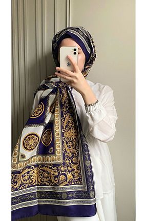شال بنفش زنانه پنبه ای Emproyal - کد 935440664