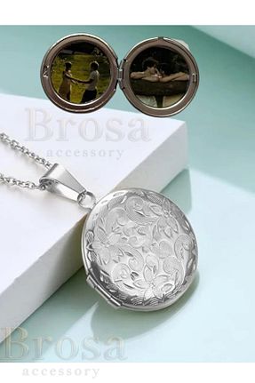 گردنبند استیل ( فولاد ) طوسی زنانه استیل (فولاد) Bro - کد 874957642