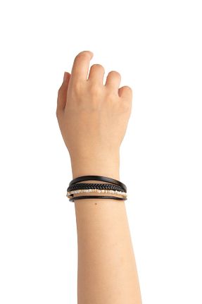 دستبند جواهر بژ زنانه منجق Pegia - کد 935459839