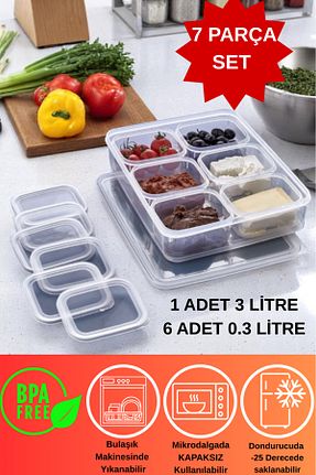 ظرف نگهداری رنگی پلاستیک DOVİ HOME - کد 935461067