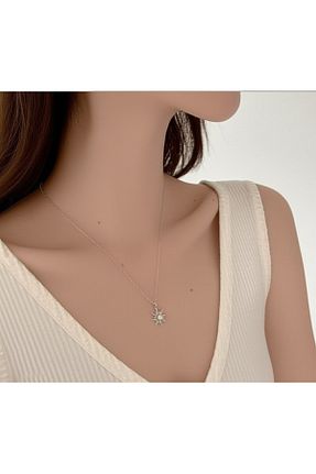 گردنبند استیل ( فولاد ) طوسی زنانه استیل ضد زنگ TUBESSA - کد 935450570