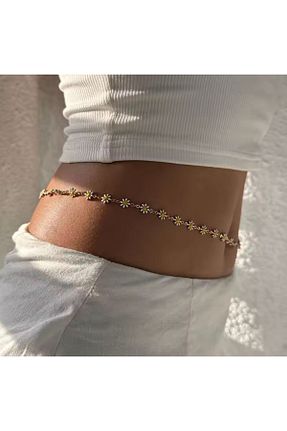 اکسسوری بدن طلائی زنانه فلزی MutluBiDünya - کد 843946960