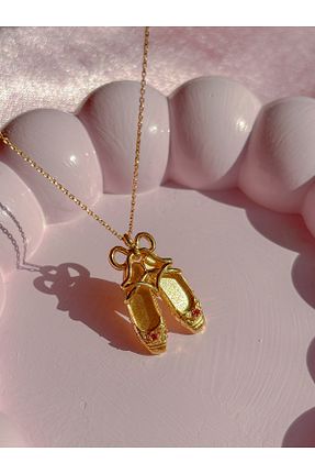 گردنبند نقره طلائی زنانه 925 عیار Reorah Collection - کد 827604940
