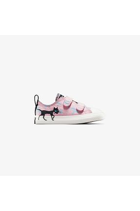 کفش اسنیکر صورتی بچه گانه پارچه ای Converse - کد 936505844