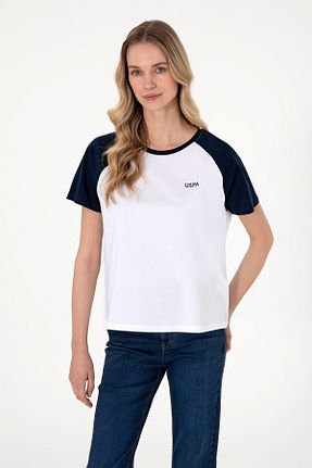 تیشرت سرمه ای زنانه یقه دوچرخه U.S. Polo Assn. - کد 935536977