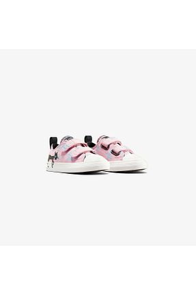 کفش اسنیکر صورتی بچه گانه پارچه ای Converse - کد 936505844