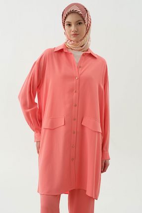 ست بالاتنه و پائین تنه حجاب قرمز زنانه گشاد Tuğba - کد 935538149