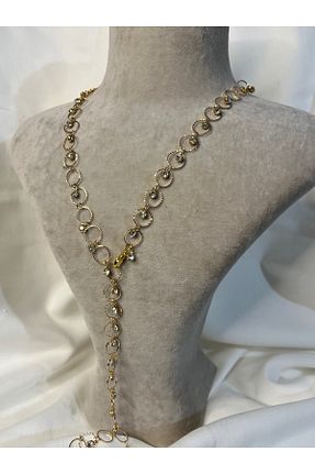 گردنبند استیل ( فولاد ) زرد زنانه Fam&Co Jewelry - کد 935512319