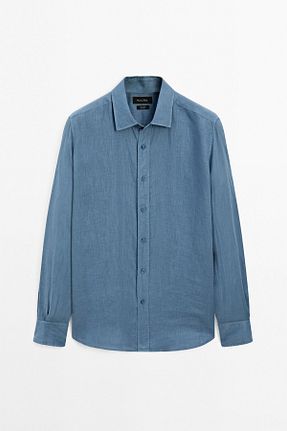 پیراهن آبی مردانه رگولار Massimo Dutti - کد 935512303