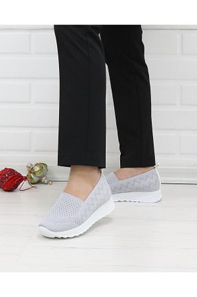 کفش پیاده روی طوسی زنانه Nesil Shoes - کد 762014706