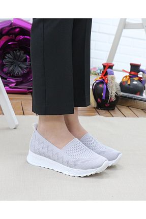 کفش پیاده روی طوسی زنانه Nesil Shoes - کد 762014706