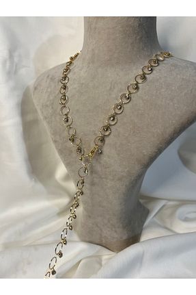 گردنبند استیل ( فولاد ) زرد زنانه Fam&Co Jewelry - کد 935512319