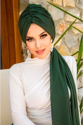 کلاه شنای حجاب سبز زنانه Aişe Tesettür - کد 680417702
