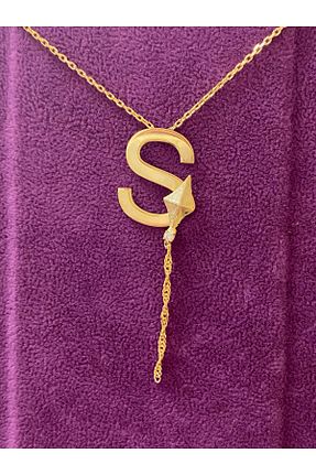 گردنبند نقره زرد زنانه 925 عیار Adieu Silver - کد 934108866