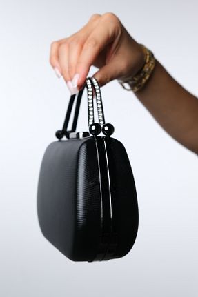 کیف مجلسی مشکی زنانه پارچه ای luvishoes - کد 935585598
