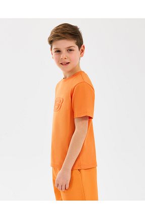 تیشرت اسپرت نارنجی بچه گانه رگولار Skechers - کد 936513303
