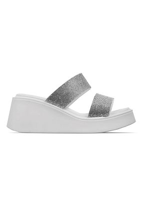 دمپائی سفید زنانه پاشنه تخت LAL SHOES & BAGS - کد 935631467
