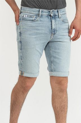 شلوارک و برمودا سرمه ای مردانه اسلیم فیت Calvin Klein - کد 935643070