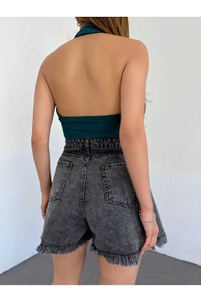 شلوارک و برمودا طوسی زنانه رگولار Zeliza Moda Evi - کد 935629239