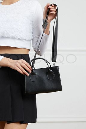 کیف دوشی مشکی زنانه چرم مصنوعی Onouqo - کد 935722285
