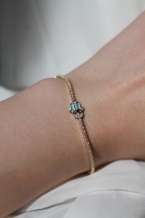 دستبند استیل (فولاد) زرد استیل ضد زنگ TEDDY JEWELLRY - کد 935732352