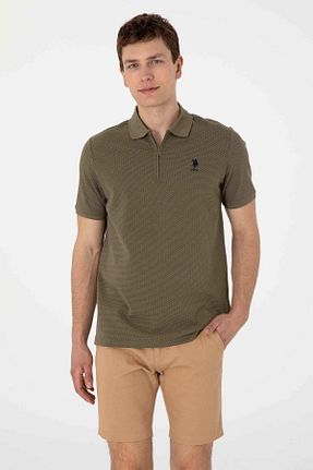 پولوشرت قهوه ای مردانه پلی استر U.S. Polo Assn. - کد 935721719