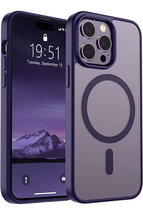 کاور و قاب سرمه ای iPhone 14 Pro Fibaks - کد 796612298