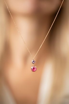 گردنبند نقره صورتی زنانه 925 عیار Ninova Silver - کد 935802775
