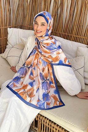 شال سرمه ای زنانه پنبه ای lamelif - کد 935774081