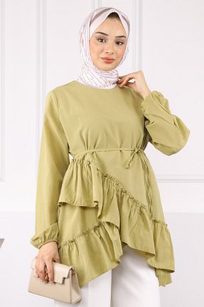 تونیک حجاب سبز زنانه ویسکون İmajButik - کد 935819149