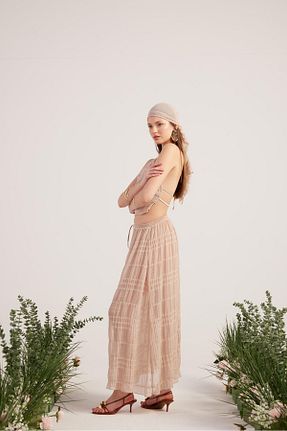 ست بالاتنه و پائین تنه بژ زنانه بافتنی HOLLY LOLLY - کد 935775319