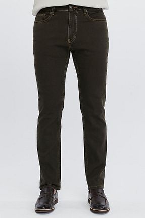 شلوار جین قهوه ای مردانه پاچه لوله تفنگی CEDY DENIM - کد 455117303