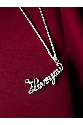 گردنبند نقره طوسی زنانه 925 عیار Alaja Silver - کد 935734466