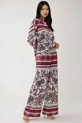 ست بالاتنه و پائین تنه زرشکی زنانه بافتنی Hiccup - کد 935843601