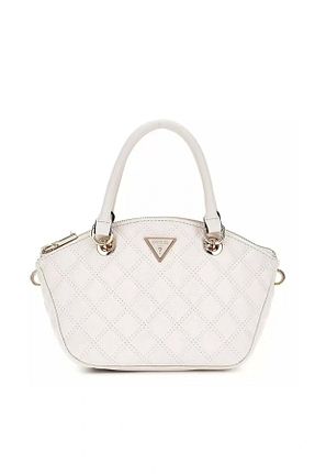 کیف دوشی سفید زنانه چرم مصنوعی Guess - کد 927344016