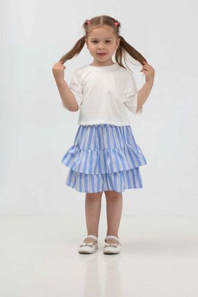 ست بالاتنه و پائین تنه آبی بچه گانه بافت relax kids - کد 936621062