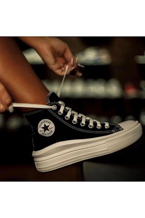 کفش پیاده روی مشکی زنانه پارچه ای Converse - کد 841271576