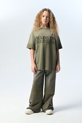 ست بالاتنه و پائین تنه خاکی بچه گانه بافتنی HAUSEkids - کد 936624849