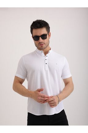 پیراهن سفید مردانه اسلیم فیت Sabe - کد 931434116
