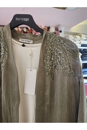 کت خاکی زنانه گشاد FUAT GÜRSEN - کد 935886387