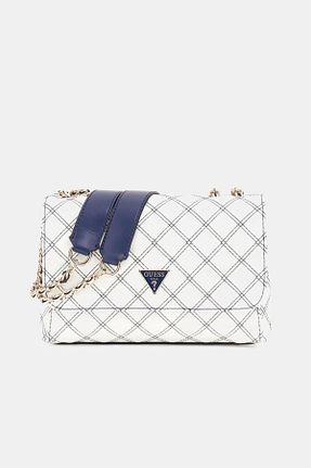 کیف دوشی سفید زنانه پلی استر Guess - کد 905525350