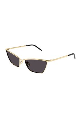 عینک آفتابی طلائی زنانه UV400 Yves Saint Laurent - کد 803421699