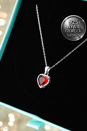گردنبند نقره قرمز زنانه 925 عیار Mimodish - کد 926753948