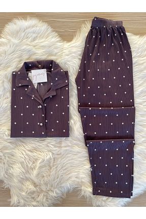 ست لباس راحتی مشکی زنانه Kalp Pijamacs - کد 826045524