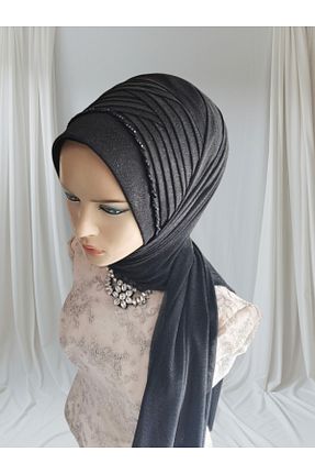 شال مشکی زنانه Nuray hazır duvak - کد 935892765