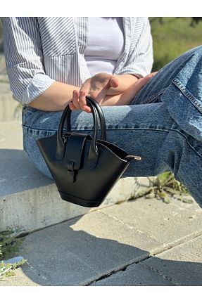 کیف دوشی مشکی زنانه چرم مصنوعی MONA - کد 902260213