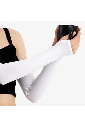 دستکش سفید زنانه پنبه ای NAKISCI - کد 350062346