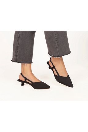 کفش پاشنه بلند کلاسیک مشکی زنانه پاشنه نازک papushe shoes - کد 936902041