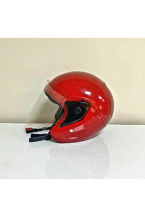 کلاه ایمنی موتور سواری قرمز Açık Kasklar motocesas - کد 935909291